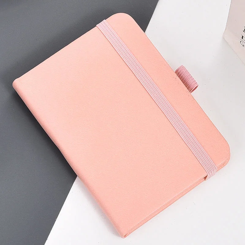 Premium PU Leather Eco-Friendly Paper Printing Glue Bound A6/A7 Hardcover Notebook