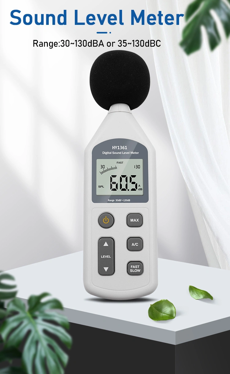 USB 30-130dB dB Decibel Detector Audio Digital Sound Level Noise Meter