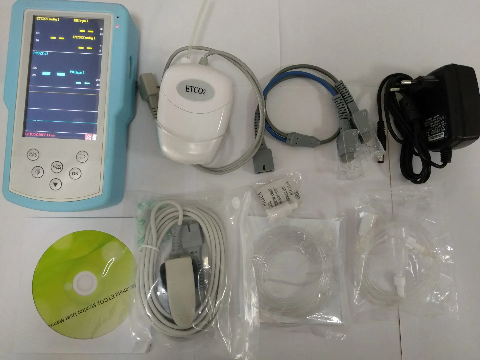 Animal Monitor 5 Inch Etco2 Monitor for Animal Hospital Clinic Emergency ICU Veterinary Dog Cat Horse Monitor