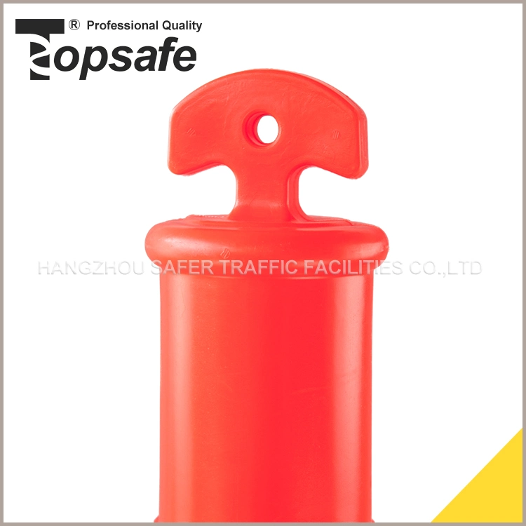 Safety Bollard with 6kg Rubber Base