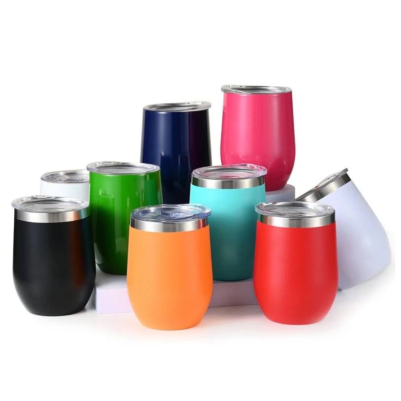 Stainless Steel Coffee Thermo Mug Custom Color Portable 12oz Car Cup Vacuum Insulated Travel Egg Mug