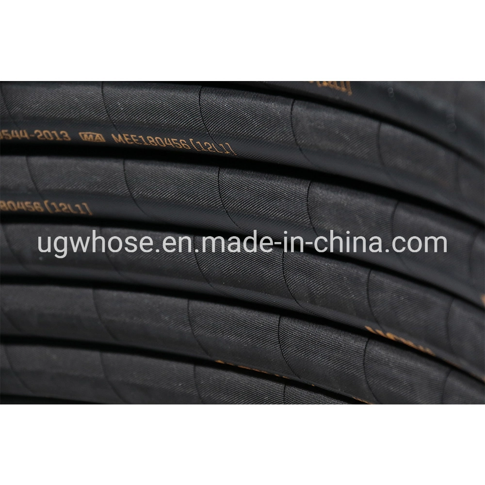 High Pressure 4 Layer Steel Wire Spiral Rubber Hydraulic Hose 4sh 4sp