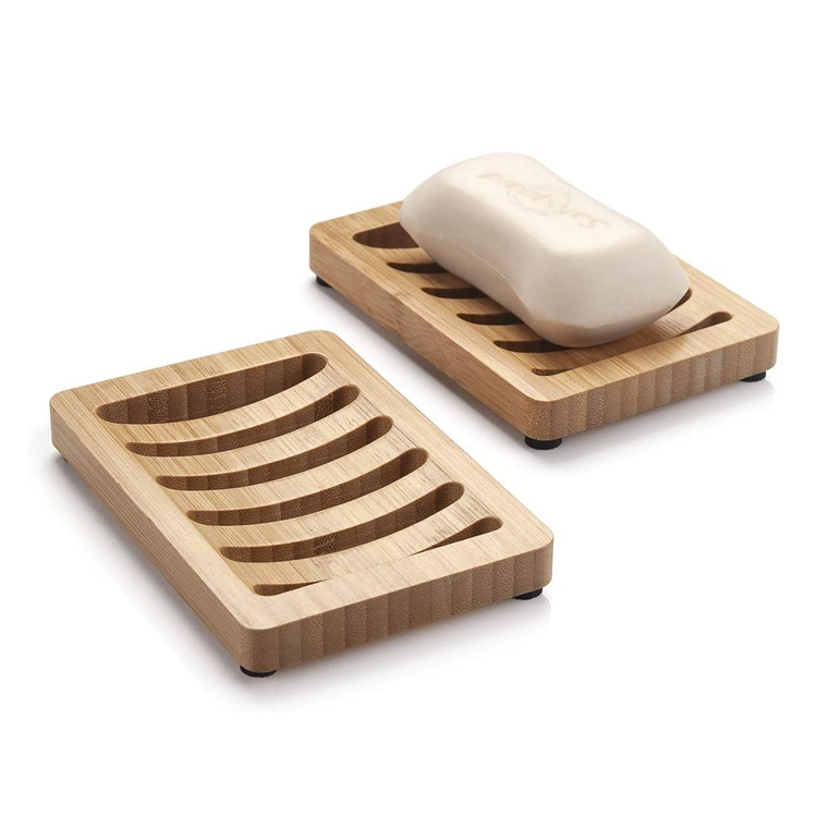 Custom Logo OEM Bamboo Wooden Soap Dish