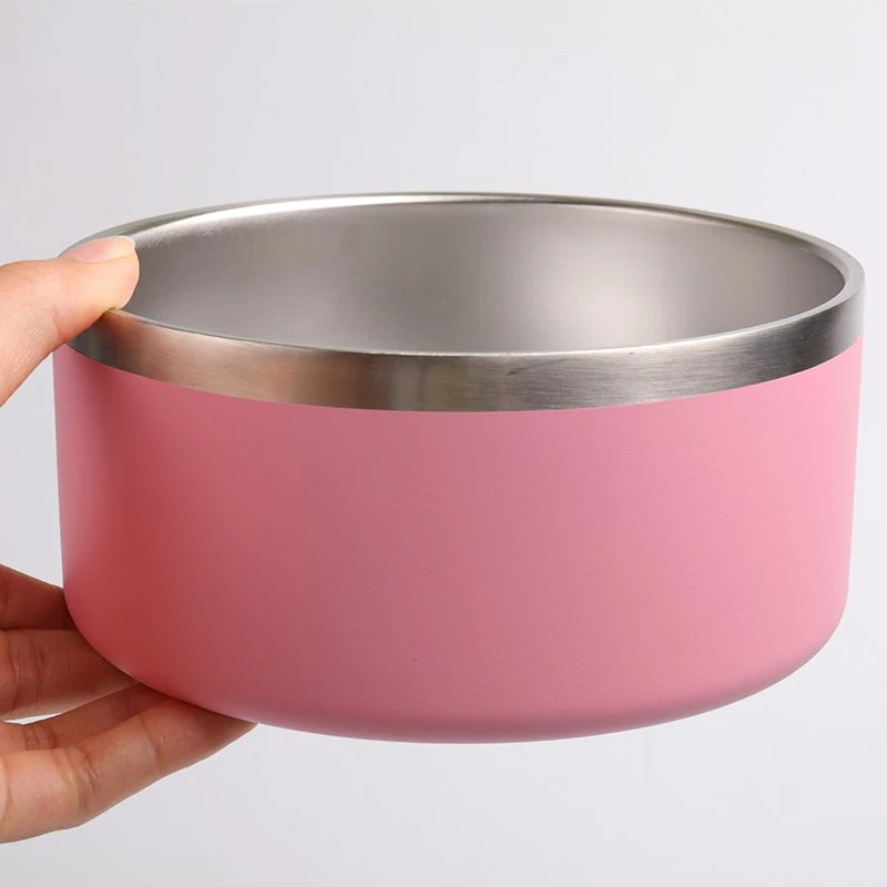 Double Wall Insulated Pet Feeding Bowl for Small, Medium Sized Dogs or Cats