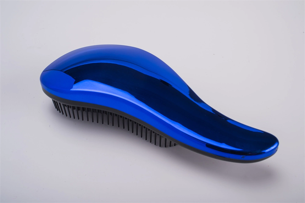 Metal Blue Plastic Detangling Hair Brushes for Curly Wet Brushes