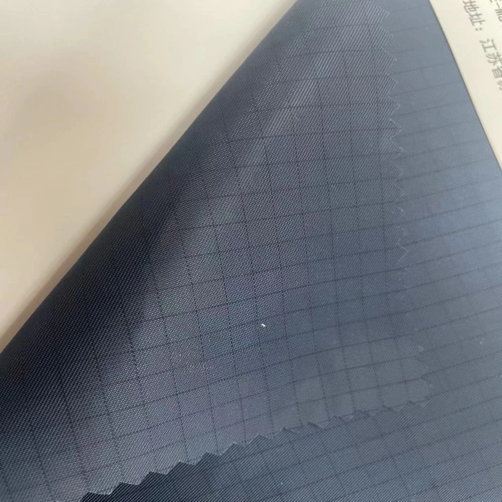 Anti-Static Dust-Free Clothing Fabric 0.5 Grid 100d Anti-Static Conductive Silk Electronics Factory Protective Clothing Fabric Polyester Cotton ESD