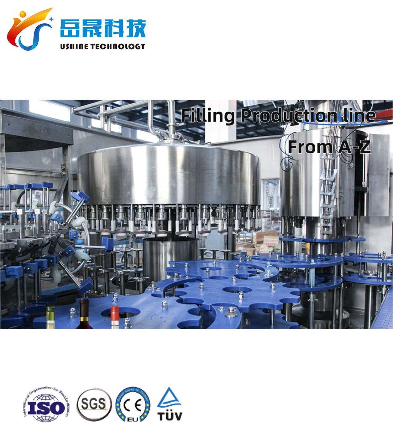 Full Automatic Bottle Mango Apple Orange Pineapple Tomato Fruit Juice Filling Bottling Machine Equipment