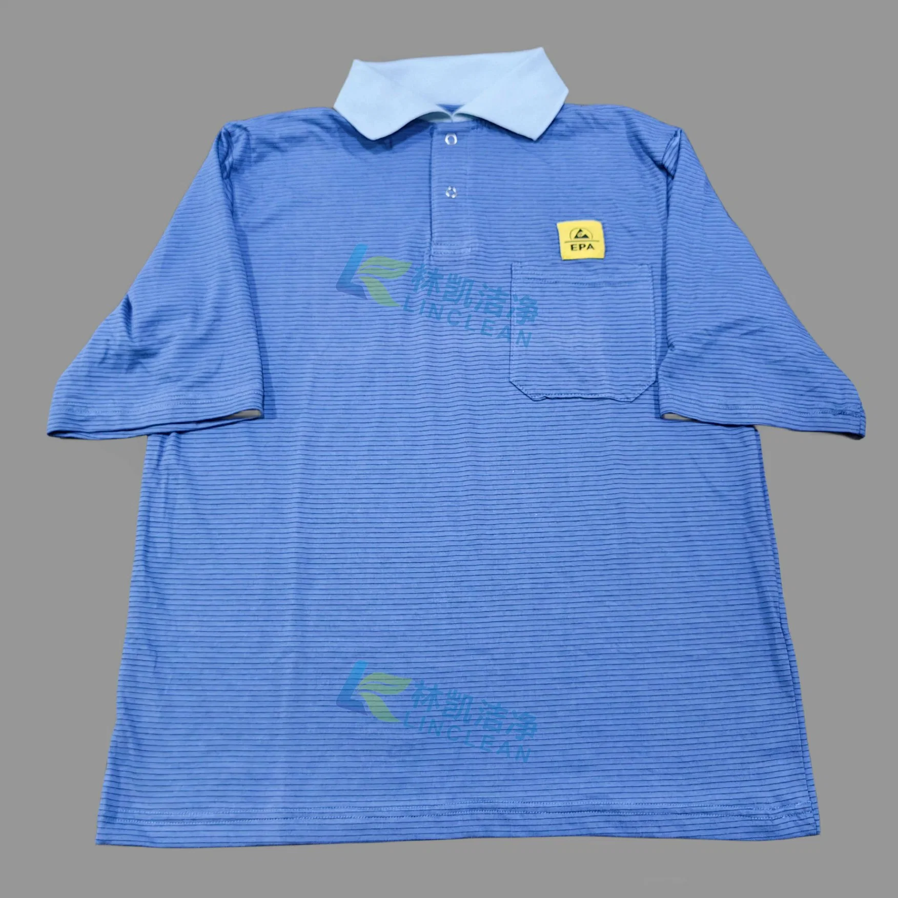 Camisetas suaves 97% algodón polo antiestático ropa de trabajo ESD transpirable