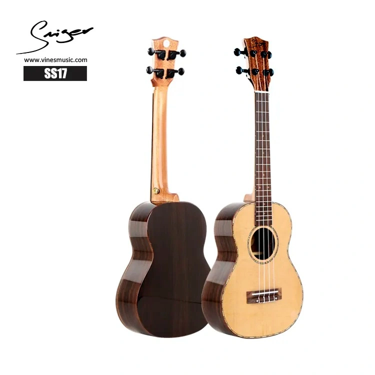 Großhandel Smiger Hohe Qualität Glossy Einfaches Design Massivholz Ukulele