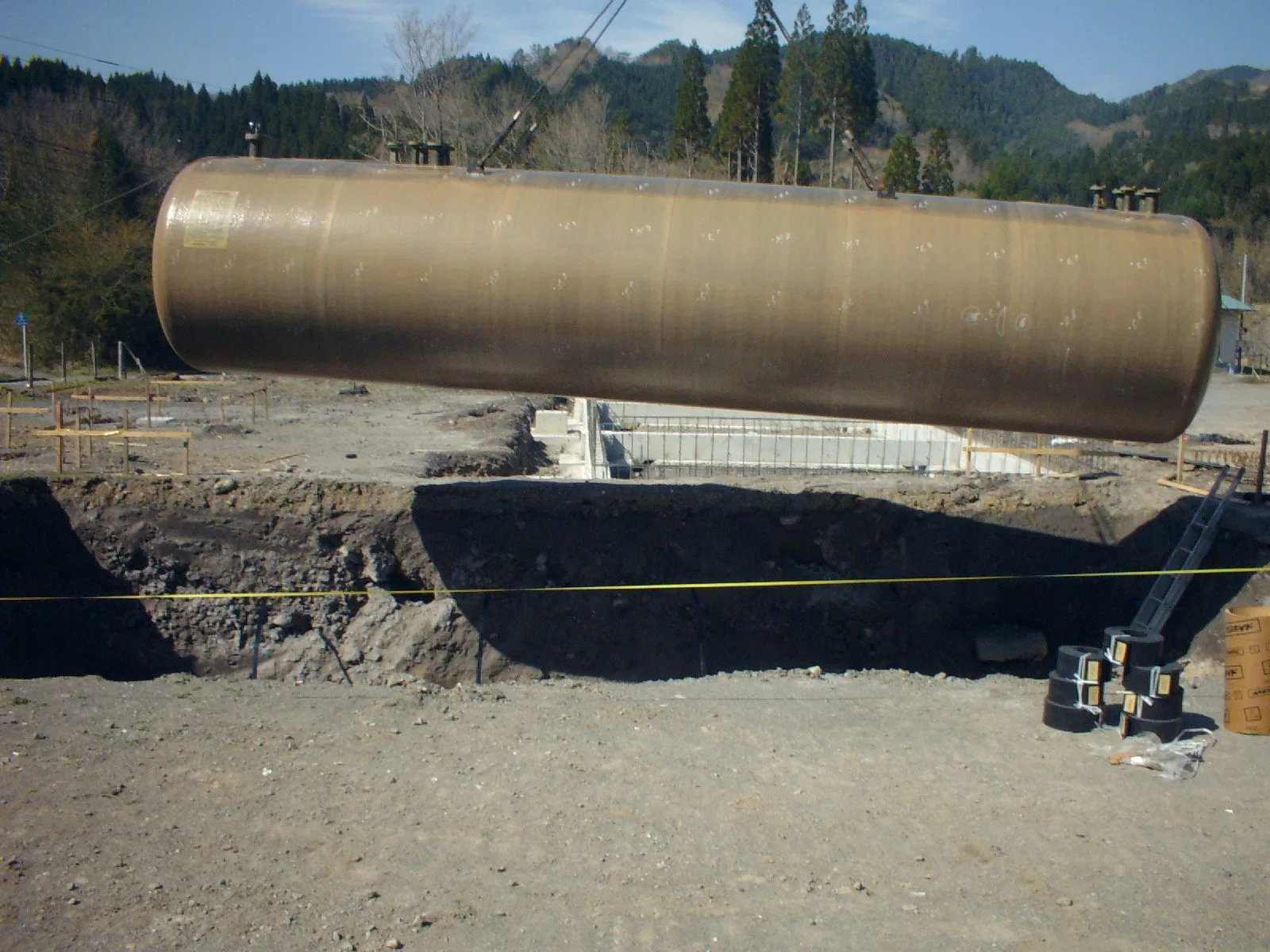 Long Service Life S/F Double-Wall Underground Fuel Tank