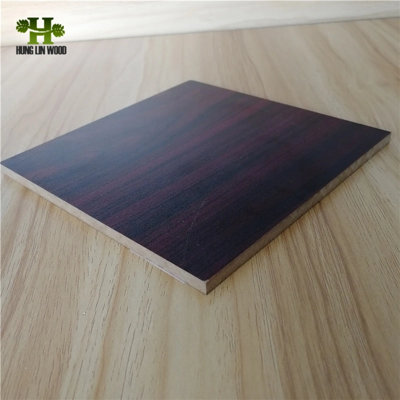 18mm MDF para muebles con cara de melamina de grano de madera