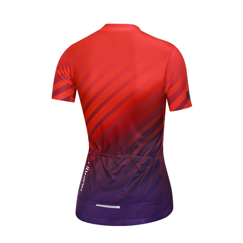 Custom Breathable Quick Dry Sublimation Short Sleeve Cycling Wear Coolmax Mesh Cycling Shirt