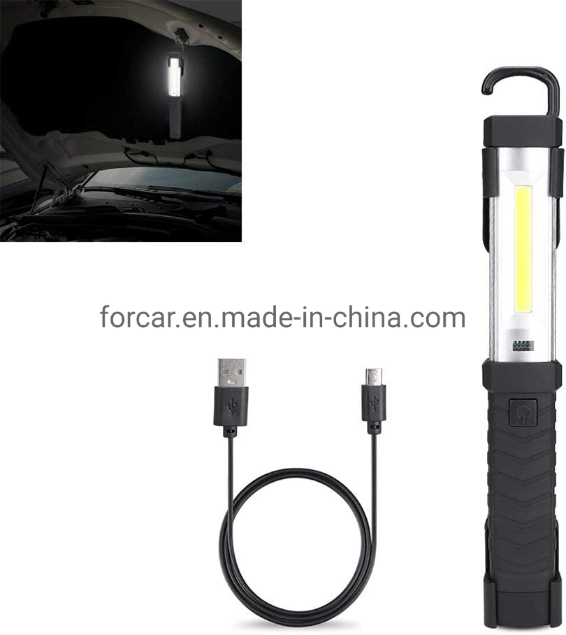 Wholesale/Supplier USB Rechargeable Torch Light 360 Degree Rotation LED Torch Lamp COB Emergency Inspection Light for Repairing Working Portable LED Work Light