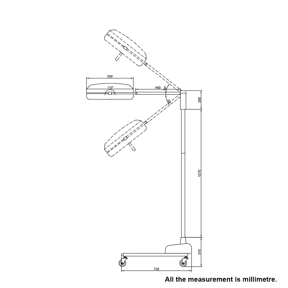 Factory Price Surgical Ledwk Shadowless Lights Operating Lamp Use in ICU&CE