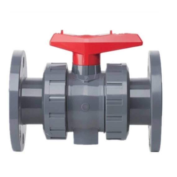 High-Quality UPVC Double Flange Valve Full Port Design for Efficient Water Flow