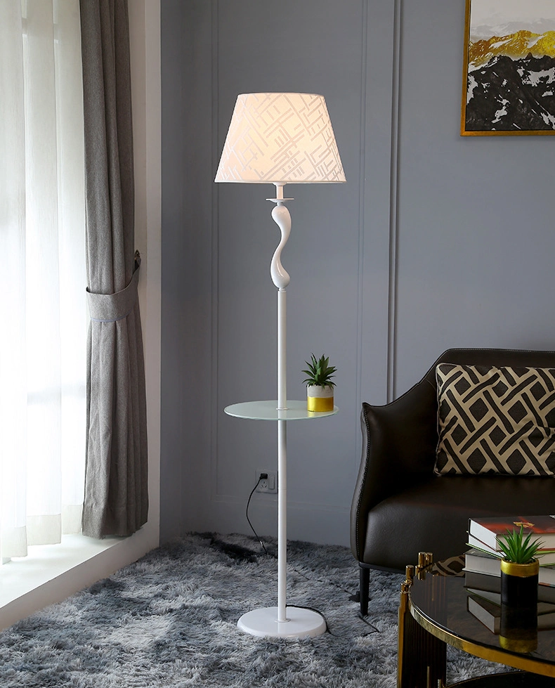 Jlf-23220 Multi Functional Modern Floor Standing Lamp with Glass Tray