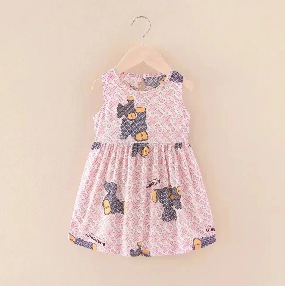 Summer Toddler Girls Clothing Cute Flora Printing Clothings Dress Leisure Kids Clothings Wholesale/Supplier Factory Price