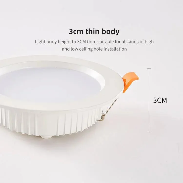 IP44 3 Anos de garantia da Lâmpada de Luz Ultra-Thin Slim luz Spot baixar as luzes de LED