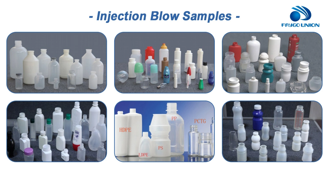 Vollautomatische Injektionsblasmaschine für PE Pharma Flasche