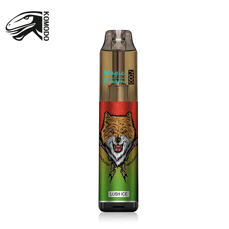 Tornado 7000 Barra de Vape Magic Dragon Cigarrillo Electrónico Desechable de 28 sabores opcional