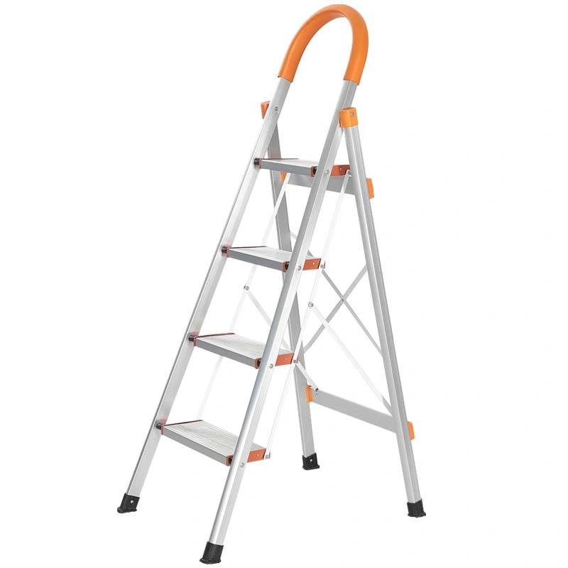 D-Type Aluminium Home Use Folding Indoor Step ladder