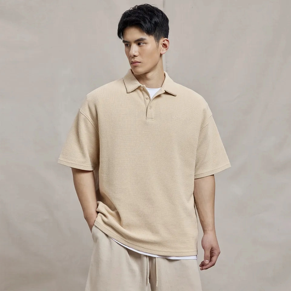 Custom Design Knitted Breathable Comfortable Men's Summer Plain Polo Shirts