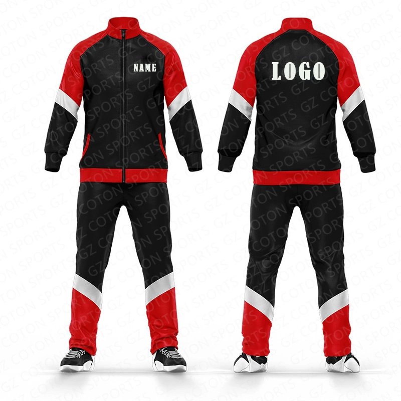 Custom Wholesale/Supplier Zipper Printed Warm up Men Sport Hooded Sweatsuit Jogger Sweatshirt Jogging Sweat Suit Tracksuit