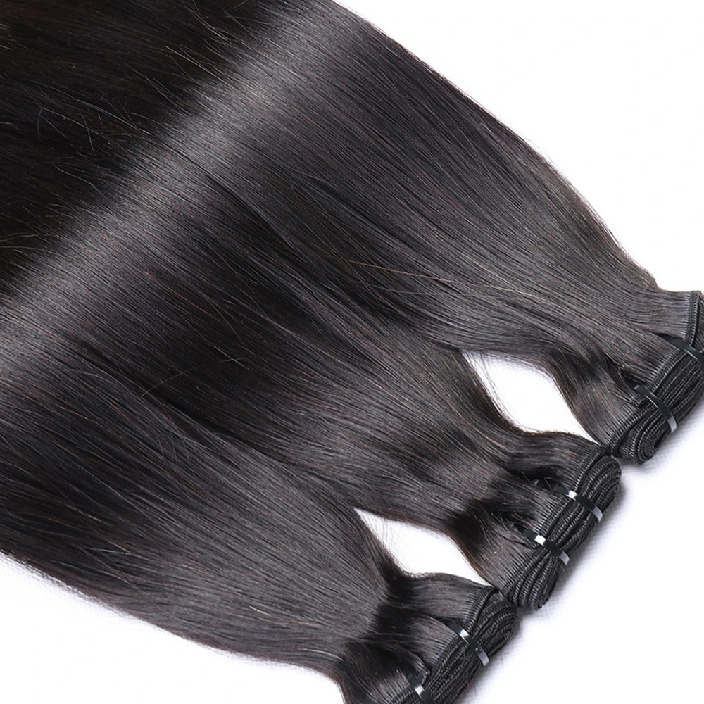 100% Human Virgin Wholesale/Supplier Natural Unprocessed Double Drawn Hair Wefts