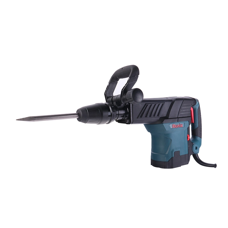 Ronix 2821 1500W Electric Jack Hammer Heavy Duty 2000 Bpm Concrete Breaker Adjustable 360 Degree Hammer Demolition