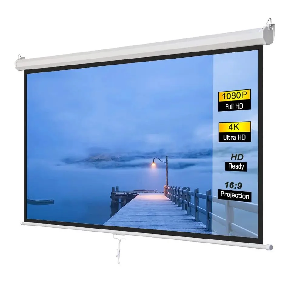 70"X70" Auto-Lock Manual Projector Screen Factory Price