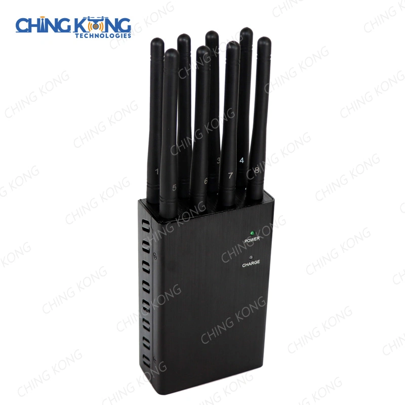 Handheld 8 Channels GSM 3G 4G Mobile Phone Wi-Fi Lojack GPS Blocker