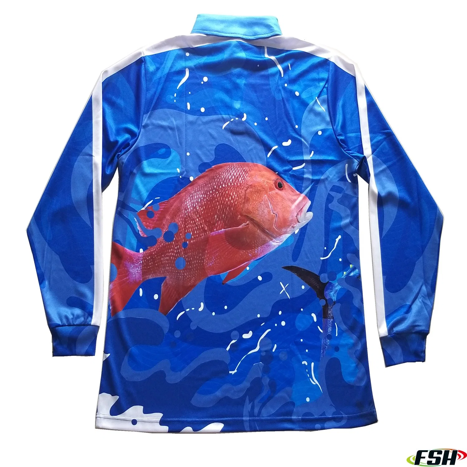 2023 Neues Design Großhandel Custom Fishing Shirt Langarm Angeln Sportswear Mit Sublimationsdruck