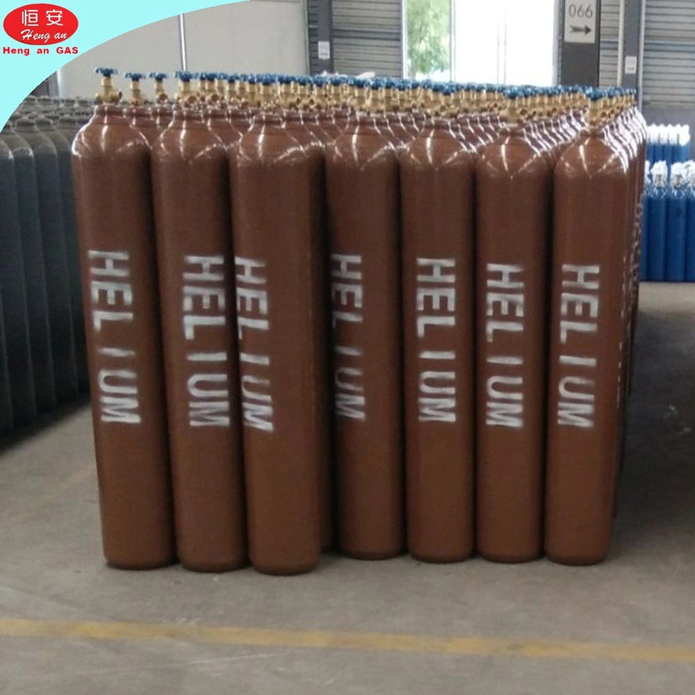 Chine Fourniture de bouteilles de gaz haute pression de 50L à 200 bars remplies de 10 m3 de cylindres d'hélium de pureté.