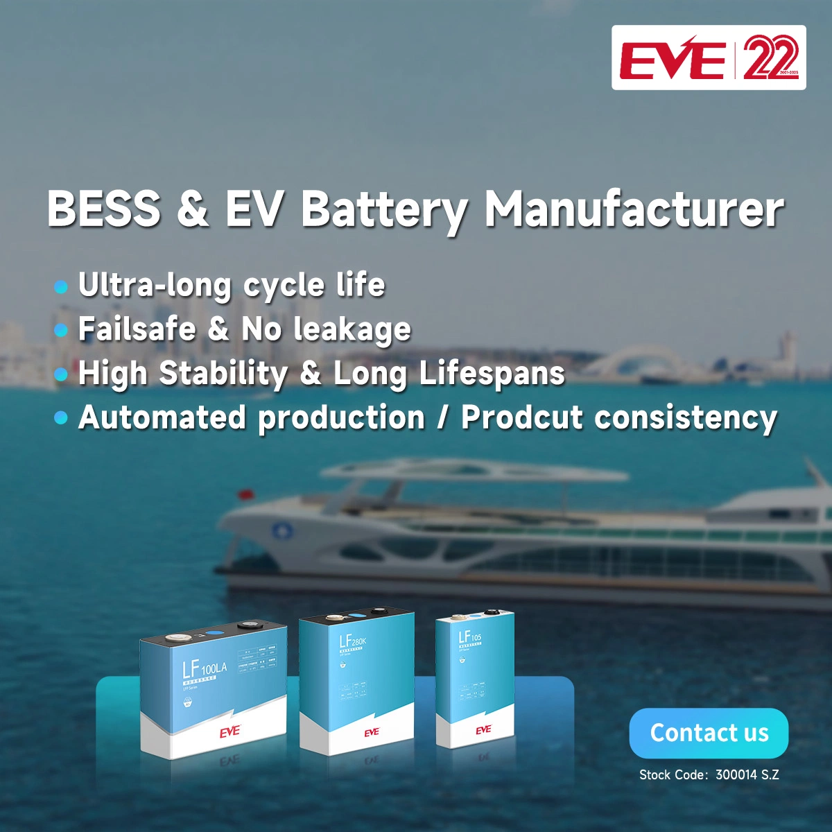 Germany EU Stock LiFePO4 Lf280K 3.2V 280K Batteries 280ah Prismatic Cells with 10000 Cycle Life for PV/Home Energy Storage