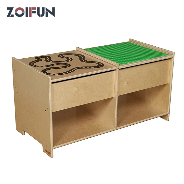 School Furniture Eco-Friendly Wooden Sensory Activity Table and Chair Set for Kids