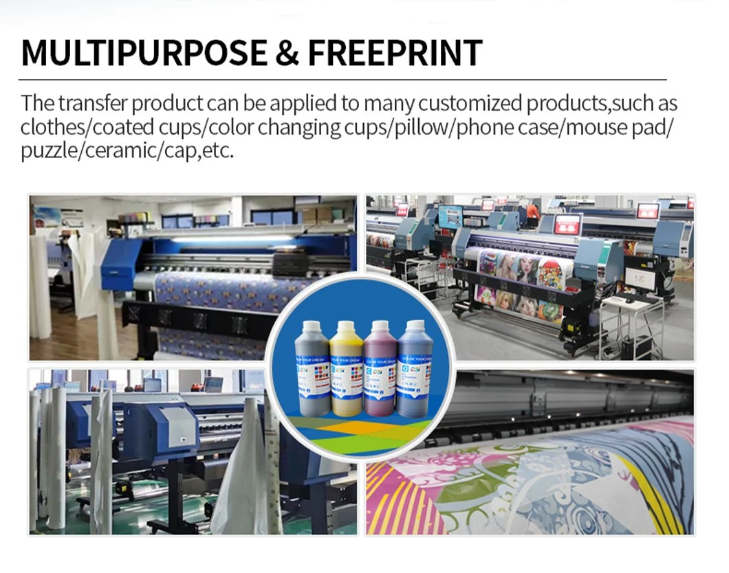 Factory Supply Colorful Heat Transfer Digital Textile Printer Sublimation Ink