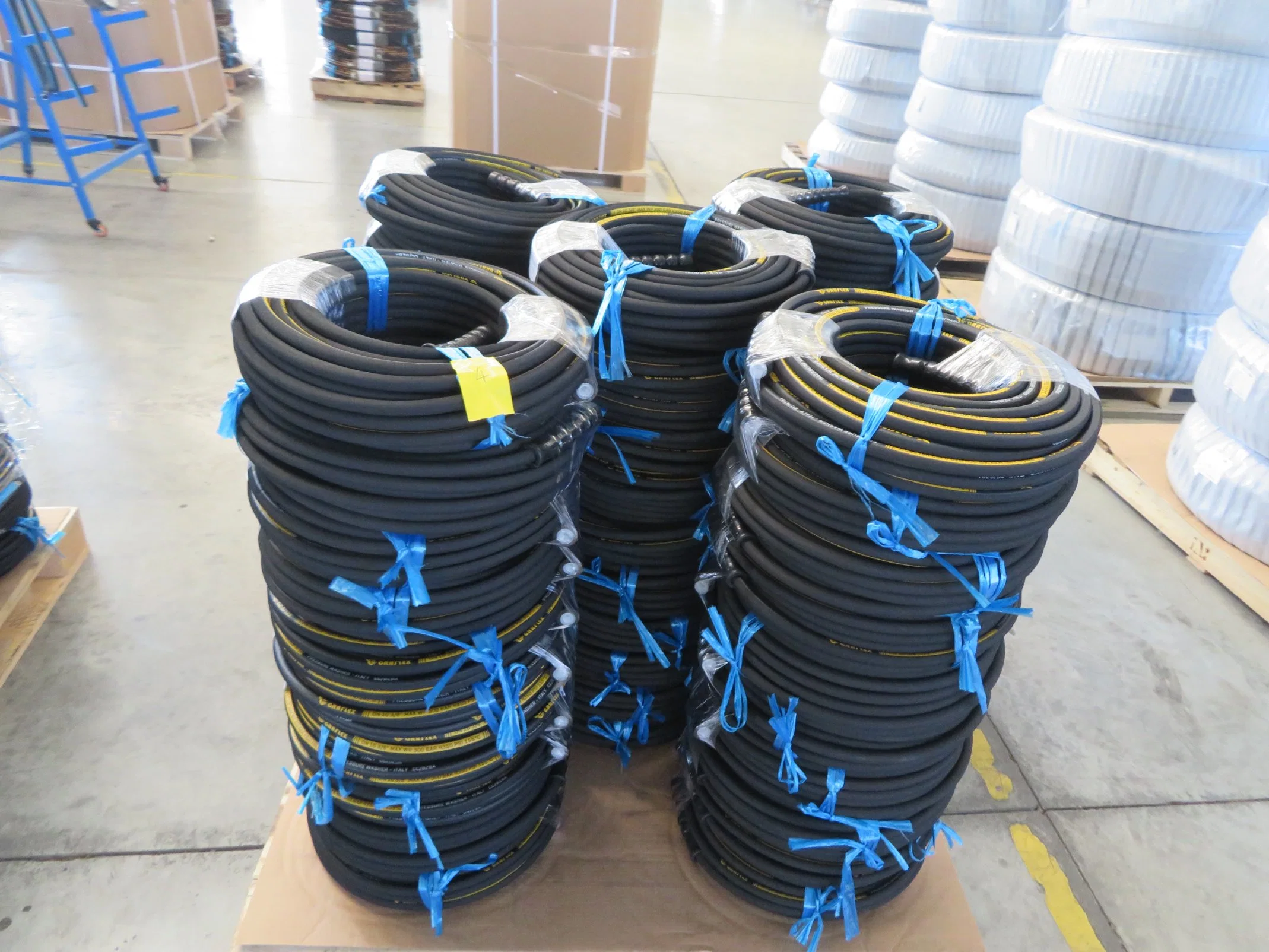 High Pressure Spiral Wire Steel Hydraulic Hose DIN20023 En856 4sp 4 Layers Steel Wire Spiral Hose