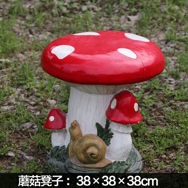 Décoration en pierre de fibre de verre Président et de table de champignons de chevreau meubles de jardin piscine