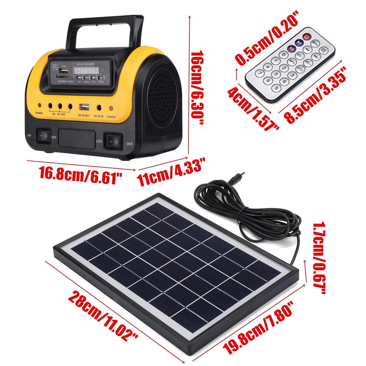 Casa móvil de interior la carga de energía solar portátil Mini kit de luces del panel de Sistema de iluminación solar