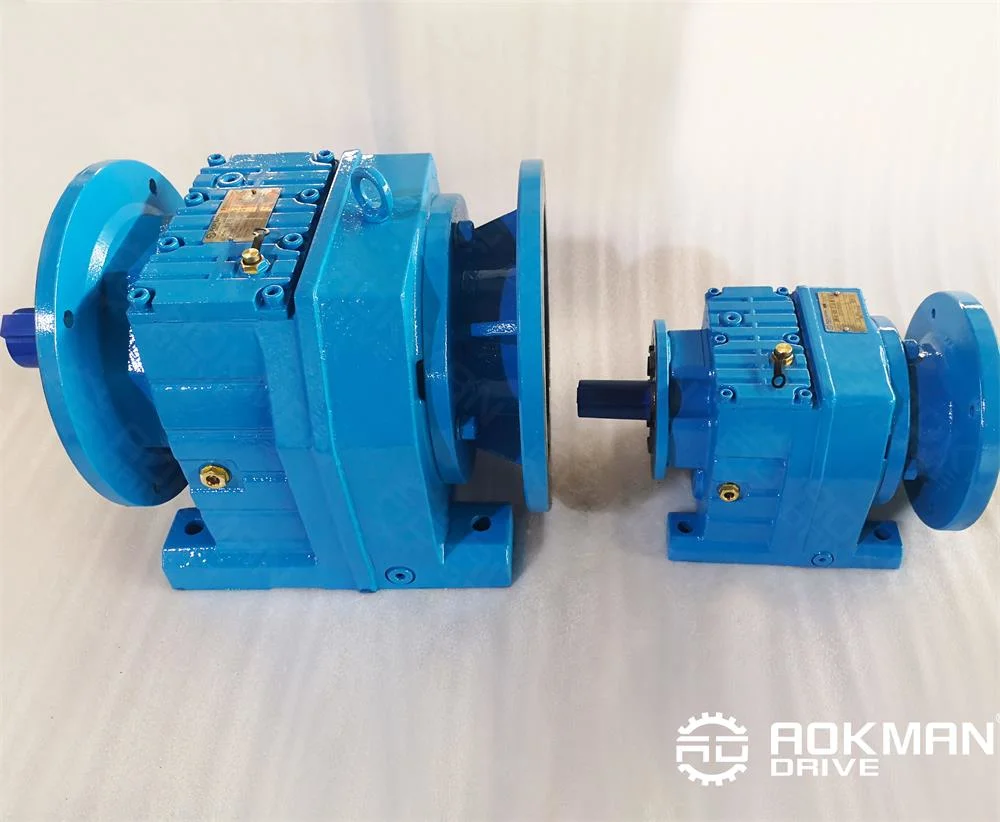 La marca de alta calidad Aokman helicoidal de la serie R de reducción de la caja de velocidades del motor eléctrico