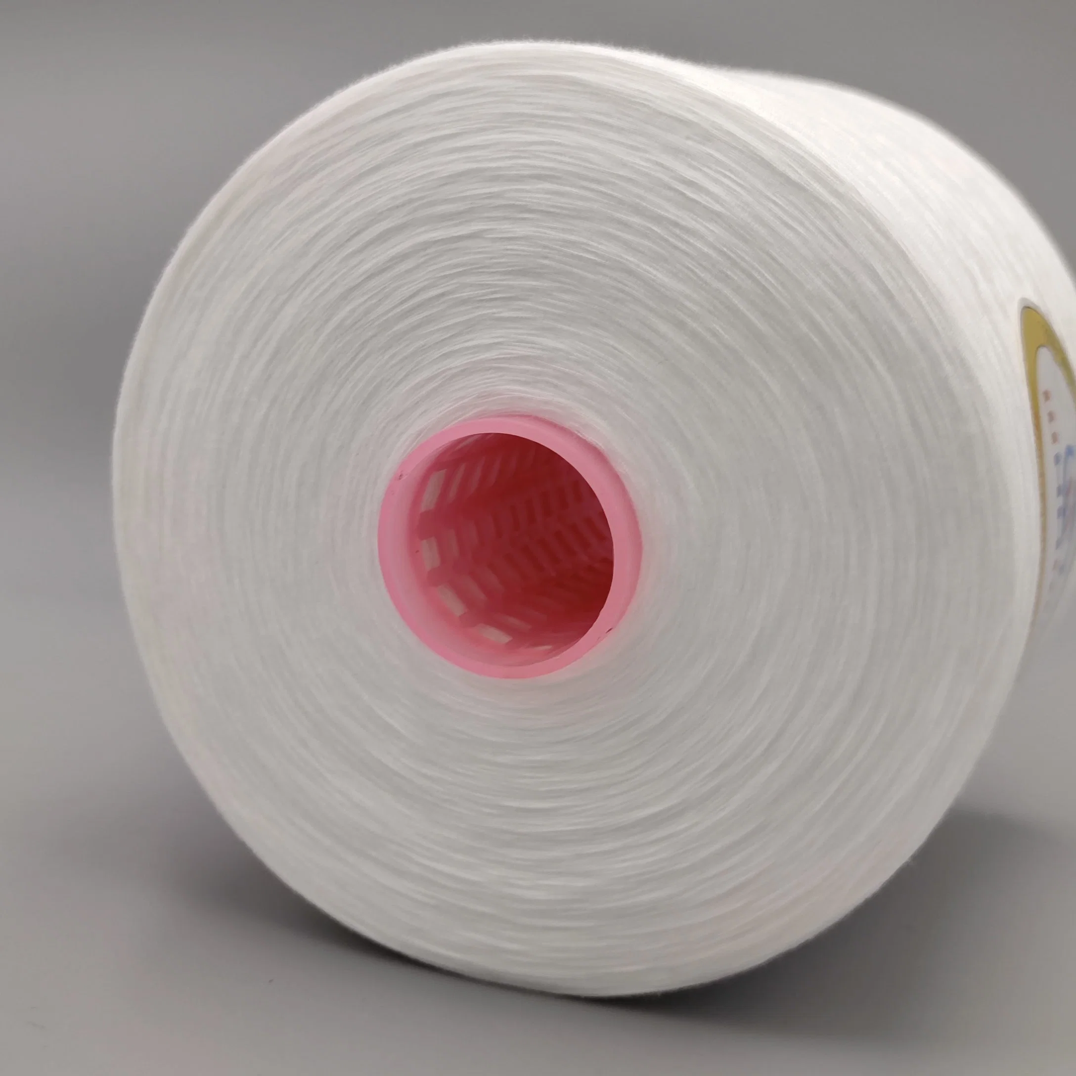 100% Polyester Sewing Yarn Heat Set Ring Spun Raw Material "Sinopec Yizheng"