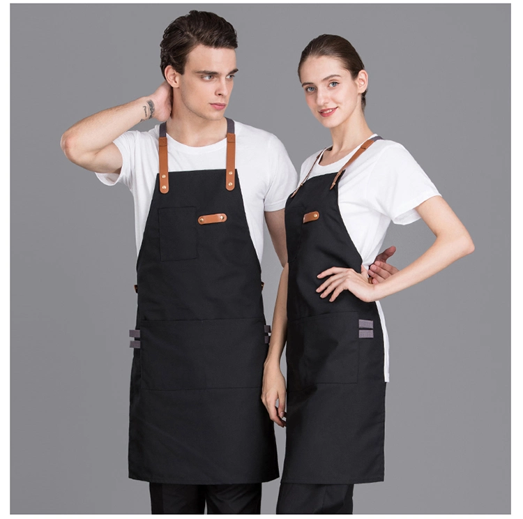 Hot Sale Customized Wholesale/Supplier Leather Belt Buckle Denim Canvas Bib Apron