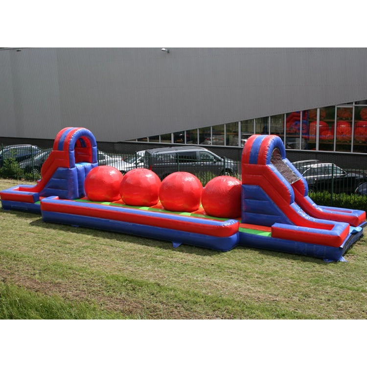 Inflatable Big Baller Wipe out Sport Game Inflatable Wipe out Obstacle Courses Wiped out Challenge Inflatable Games