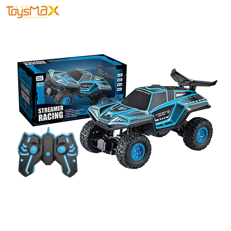 New Arrival High quality/High cost performance  2.4G Four-Way Remote Control RC Climbing Car with Light and Spray Remote Control Toys