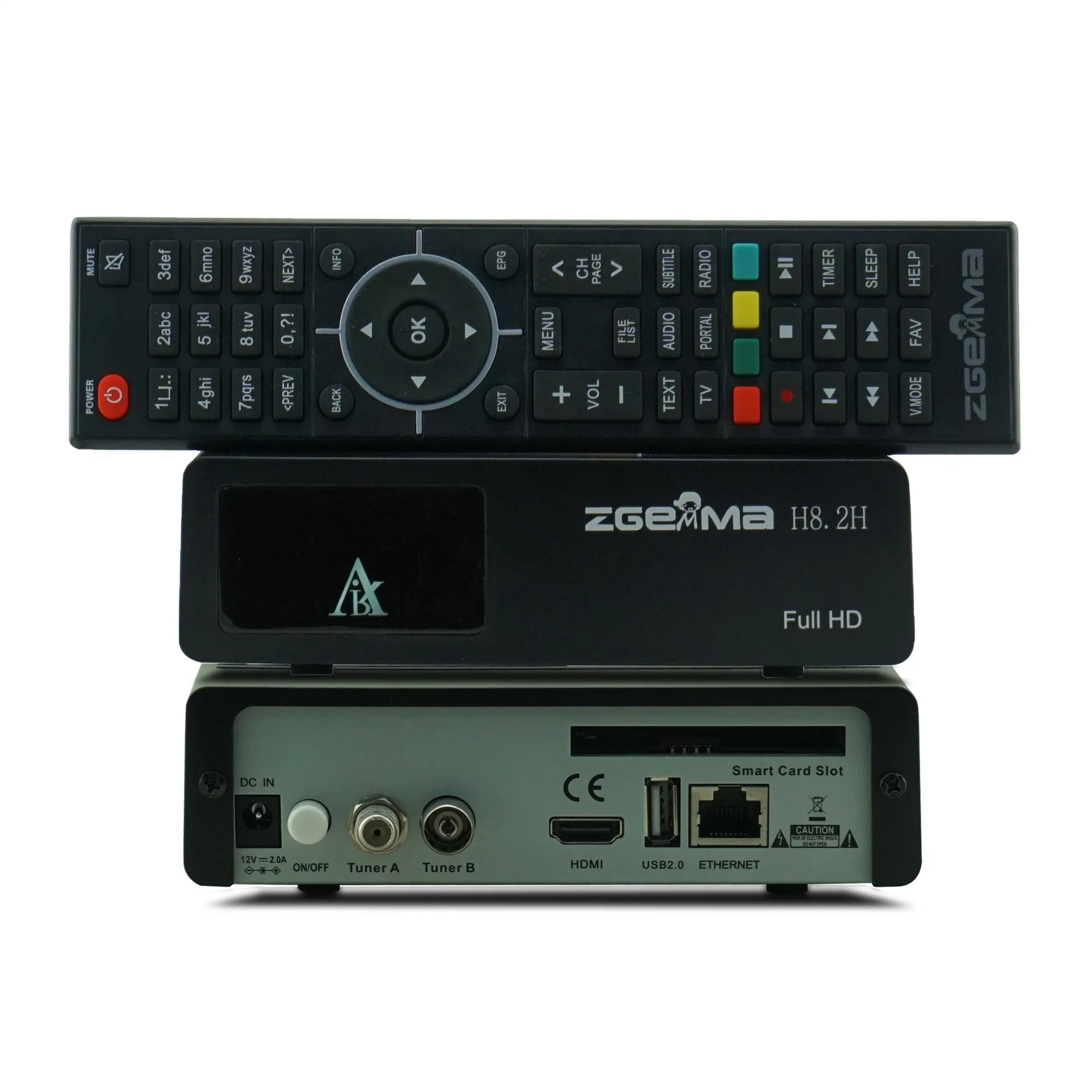 Linux OS Zgemma H8.2h TV Box DVB-S2X + DVB-T2/C Combo Tuner Built-in