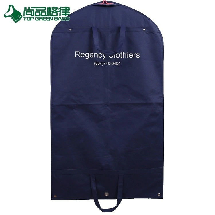 Custom Reusable Dust Foldable Non Woven Dress Garment Suit Cover Bag