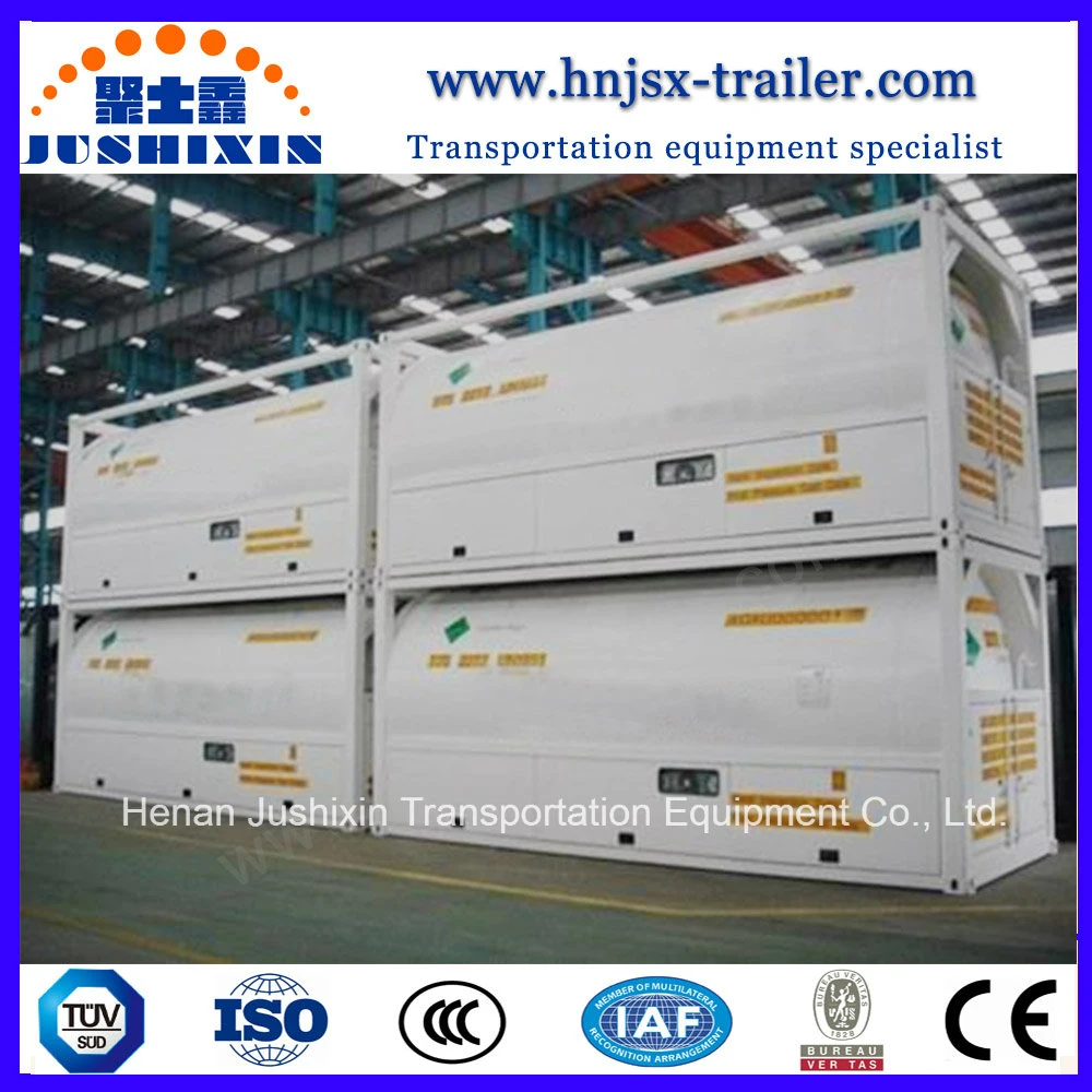 ISO 20 Feet T75 Liquid Argon Lin/Lox Gas Tank Container