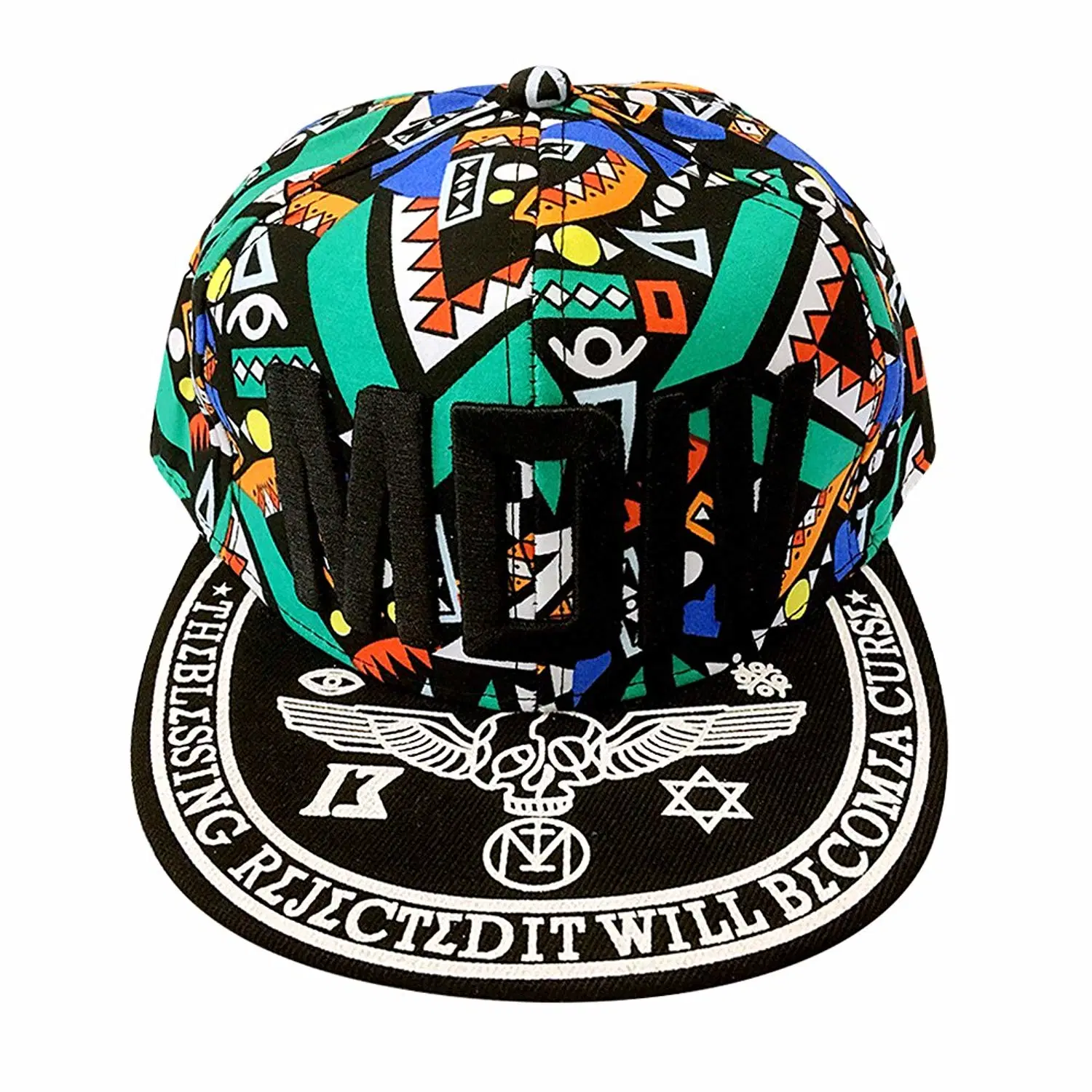 Flat Brim Adjust Hip Hop Outdoor Dance Baseball Cap Snapback Cap