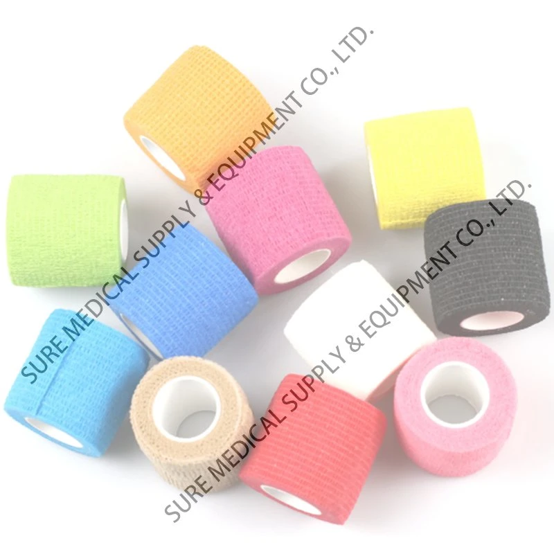 Self Adhesive Bandage Sports Wound Support Dressing Custom Print Colored