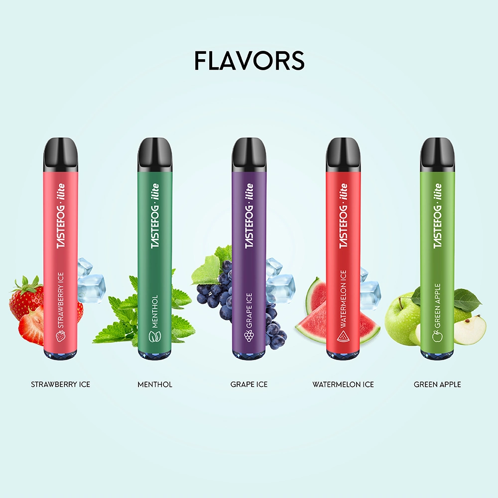 Hot Selling Tastefog vape Wholesale/Supplier 500/600 Puffs Disposable/Chargeable Vape with Fruit Flavors